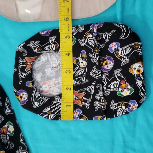Hand Crafted Ostomy/Iliostomy bag cover w/matching reversible face mask - Picture 11 of 16